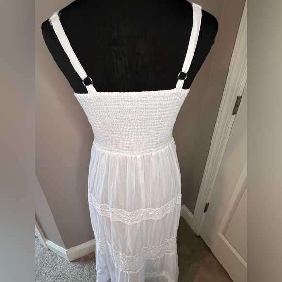 NEW White Cotton Summer Beach Dress - Women’s Small - Picture 12 of 15